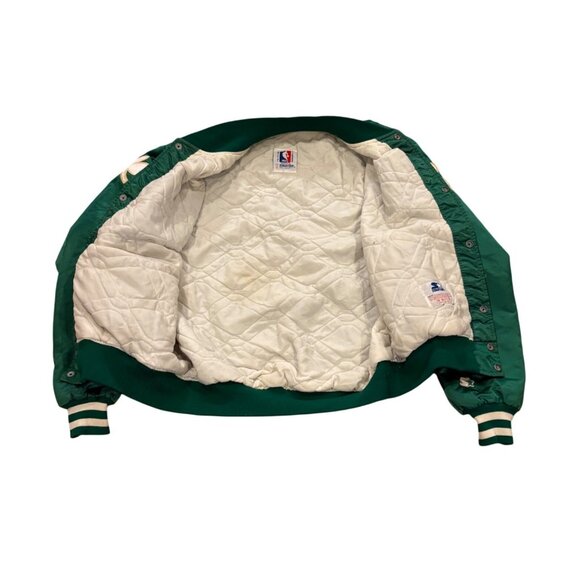 Vintage 1980's Starter Boston Celtics NBA Satin Jacket Green Men's Large - Picture 5 of 10